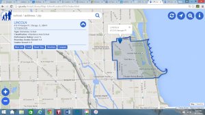 Map of Lincoln Elementary Boundaries from CPS website